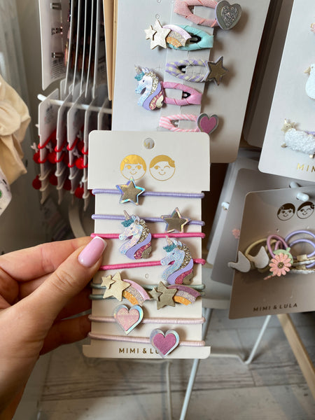DREAMY JEDNOROŽCOVÉ GUMIČKY DO VLASOV 🦄 8KS
