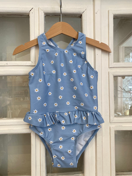 PLAVKY BEZ RUKÁVOV DAISIES BLUE VEĽ.74/80, 86/92, 98/104