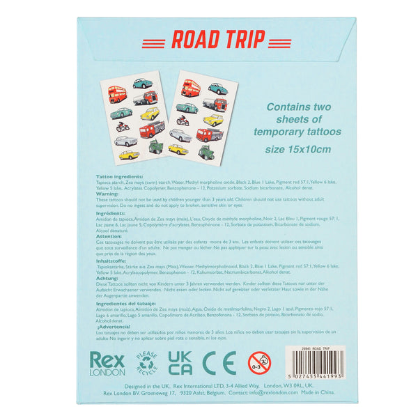 DOČASNÉ TETOVAČKY PRE DETI ROAD TRIP – 2 HÁRKY