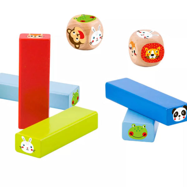 JENGA S KOCKOU A ZVIERATKAMI