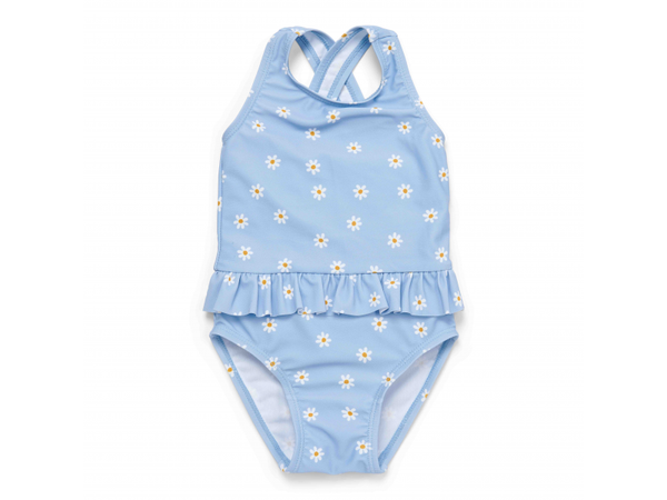PLAVKY BEZ RUKÁVOV DAISIES BLUE VEĽ.74/80, 86/92, 98/104