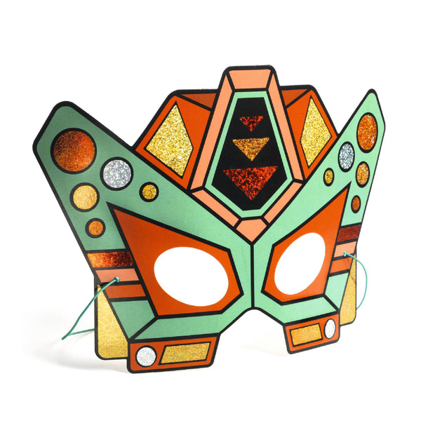DIY MASKY SUPERROBOT S METALICKÝM ODLESKOM 5R