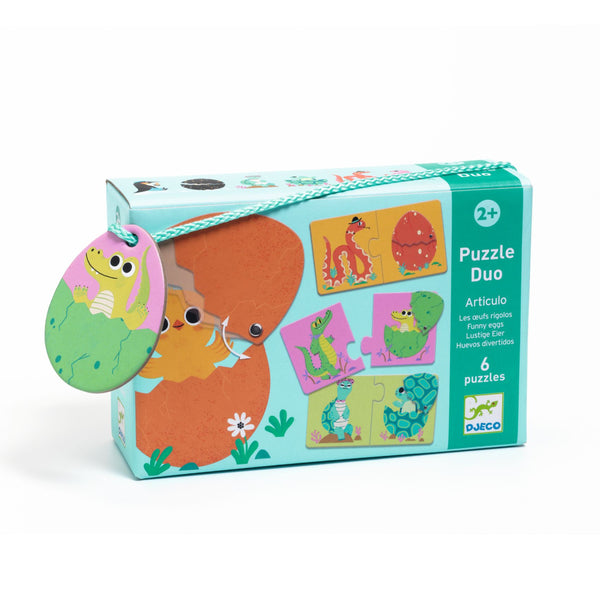 POHYBLIVÉ PUZZLE ZÁBAVNÉ VAJÍČKA 12KS 2R+
