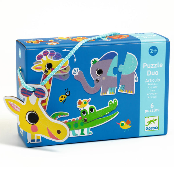 POHYBLIVÉ PUZZLE DUO ZVIERATkÁ 6KS 12DIELOV
