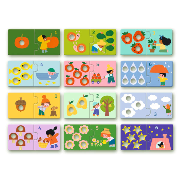 DUO PUZZLE ČÍSLA A POČÍTANIE