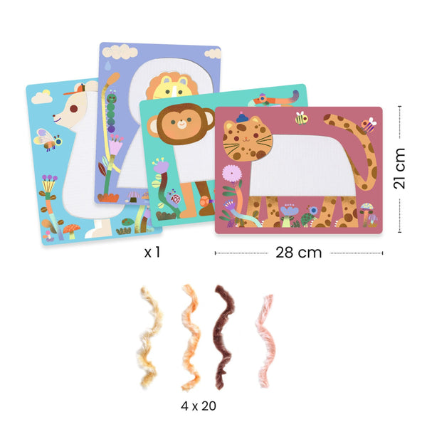 TVORENIE S VLNOU A SUCHÝM ZIPSOM FLUFFY FRIENDS 3R