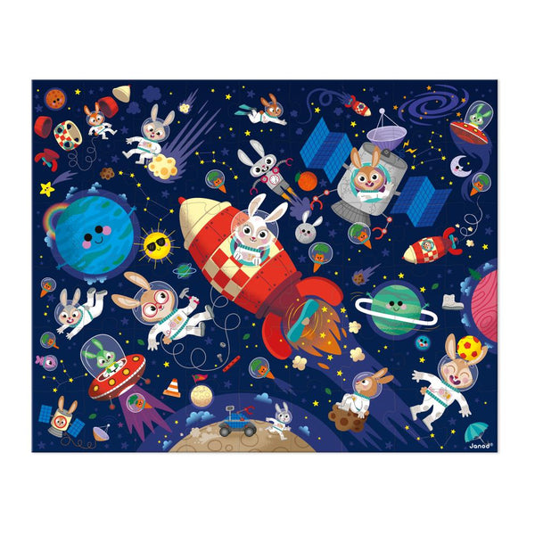 RAKETA VO VESMÍRE PUZZLE V KUFRÍKU 54KS 5R