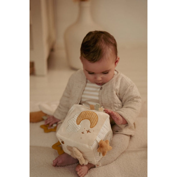 AKTIVITY KOCKA PLYŠOVÁ NEWBORN NATURALS