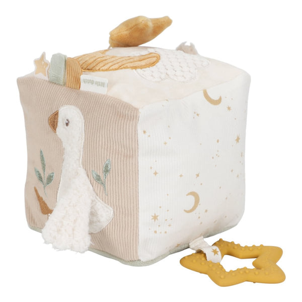 AKTIVITY KOCKA PLYŠOVÁ NEWBORN NATURALS