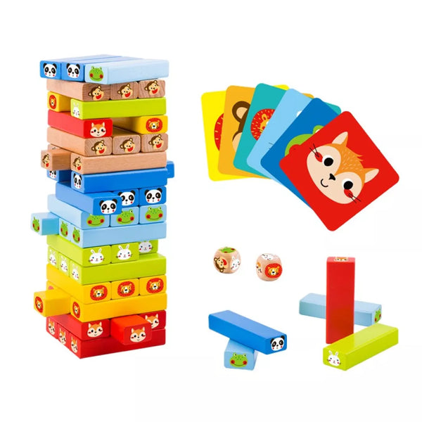 JENGA S KOCKOU A ZVIERATKAMI