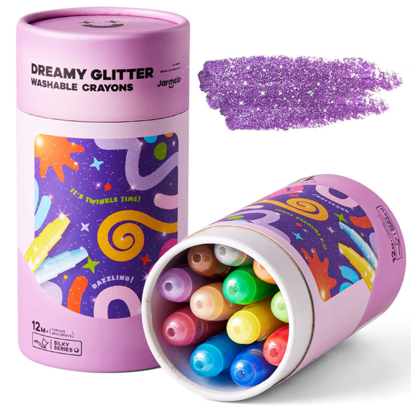 JEMNÉ VOSKOVY GLITTER UMÝVATEĽNÉ 12KS