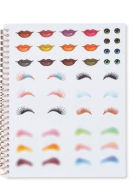 SAMOLEPKOVÁ KNIHA – vintage tváričky a opakovane použiteľné nálepky 3+