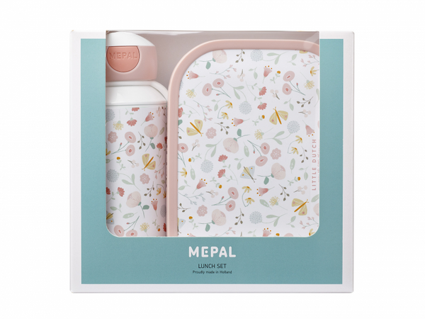 DESIATOVÝ SET (FĽAŠA 400ML+BOX) KVETY A MOTÝLE