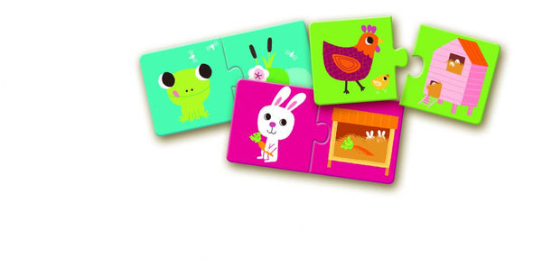 PUZZLE DUO KDE ŽIJÚ ZVIERATKÁ
