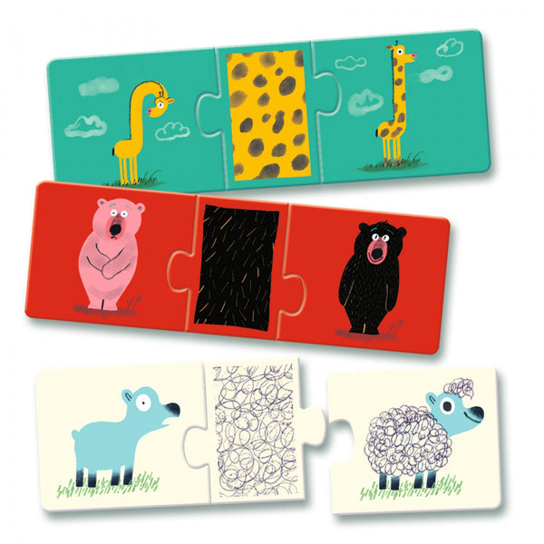 TRIO PUZZLE NAHÉ ZVIERATÁ 3R