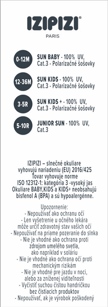#D SLNEČNÉ OKULIARE UNISEX SUN JUNIOR 5-10R rôzne farby