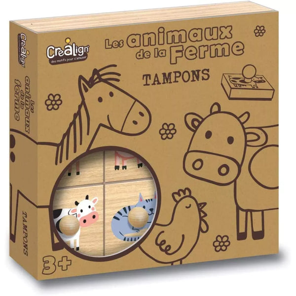 DREVENÉ PEČIATKY S ÚCHYTKAMI FARMA 9KS