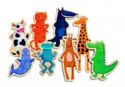 PUZZLE MAGNETY VESELÉ ZVIERATKÁ