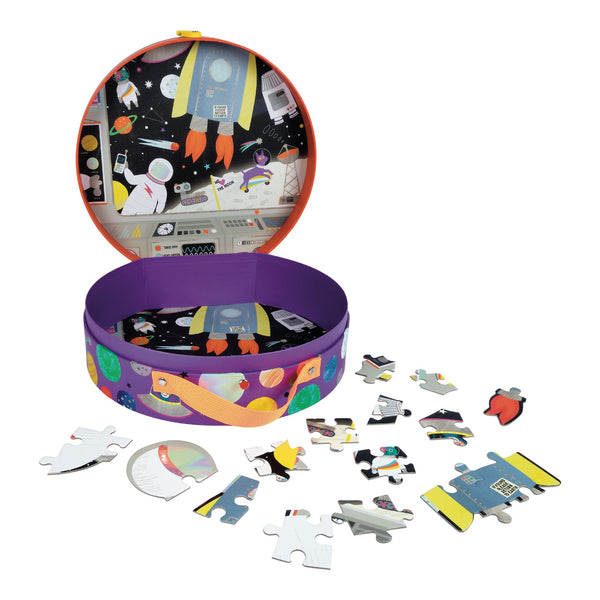 PUZZLE V KUFRÍKU VESMÍR 100KS 5R